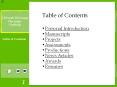 Table of Contents PowerPoint PPT Presentation