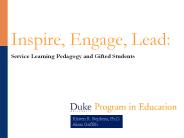 Inspire, Engage, Lead: