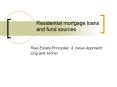 Residential mortgage loans and fund sources PowerPoint PPT Presentation