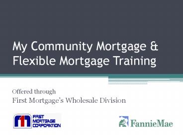 My Community Mortgage