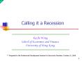 Ka-fu Wong School of Economics and Finance University of Hong Kong PowerPoint PPT Presentation