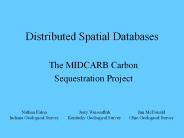 Distributed Spatial Databases