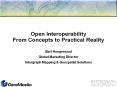Open Interoperability From Concepts to Practical Reality PowerPoint PPT Presentation