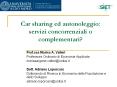 Car sharing ed autonoleggio: servizi concorrenziali o complementari? PowerPoint PPT Presentation