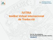 IVITRA Institut Virtual Internacional de Traducci