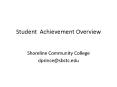 Student Achievement Overview PowerPoint PPT Presentation