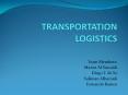 TRANSPORTATION LOGISTICS PowerPoint PPT Presentation