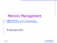 Memory Management PowerPoint PPT Presentation