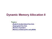 Dynamic Memory Allocation II