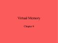 Virtual Memory PowerPoint PPT Presentation