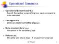 Operational Semantics PowerPoint PPT Presentation