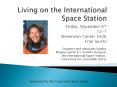 Living on the International Space Station PowerPoint PPT Presentation