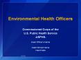 Environmental Health Officers PowerPoint PPT Presentation