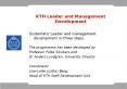 Systematic Leader and management development in three steps PowerPoint PPT Presentation