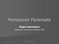 Pemasaran Pariwisata PowerPoint PPT Presentation