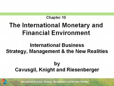 International Business Strategy, Management