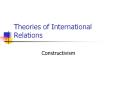 Theories of International Relations PowerPoint PPT Presentation