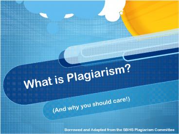 What is Plagiarism?