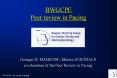 BWGCPE Peer review in Pacing PowerPoint PPT Presentation
