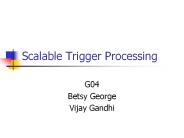 Scalable Trigger Processing