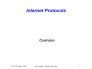 Internet Protocols