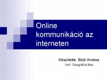 Online kommunik
