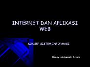 INTERNET DAN APLIKASI WEB
