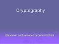 Cryptography PowerPoint PPT Presentation
