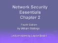 Network Security Essentials Chapter 2 PowerPoint PPT Presentation