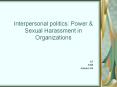 Interpersonal politics: Power PowerPoint PPT Presentation