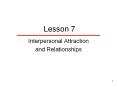 Interpersonal Attraction PowerPoint PPT Presentation