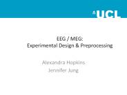 EEG / MEG: Experimental Design