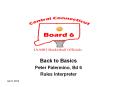 Back to Basics PowerPoint PPT Presentation