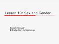 Lesson 10: Sex and Gender PowerPoint PPT Presentation