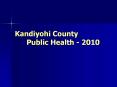 Kandiyohi County Public Health - 2010 PowerPoint PPT Presentation