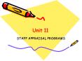 STAFF APPRAISAL PROGRAMS PowerPoint PPT Presentation
