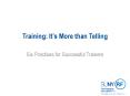 Training: It PowerPoint PPT Presentation