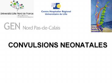 CONVULSIONS NEONATALES