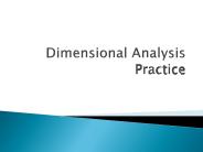 Dimensional Analysis Practice