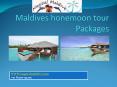 Maldives honemoon tour Packages