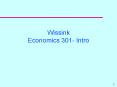 Wissink Economics 301- Intro PowerPoint PPT Presentation