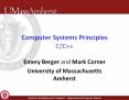 Computer Systems Principles C/C PowerPoint PPT Presentation
