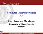 Computer Systems Principles C/C