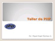 Taller de PHP