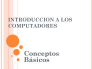 INTRODUCCION A LOS COMPUTADORES