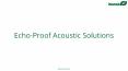 Echo-Proof Acoustic Solutions PowerPoint PPT Presentation