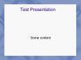 Test Presentation PowerPoint PPT Presentation