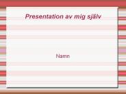 Presentation av mig sj