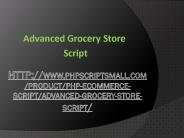 Online Super Market Website Script