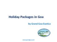 Holiday Packages in Goa